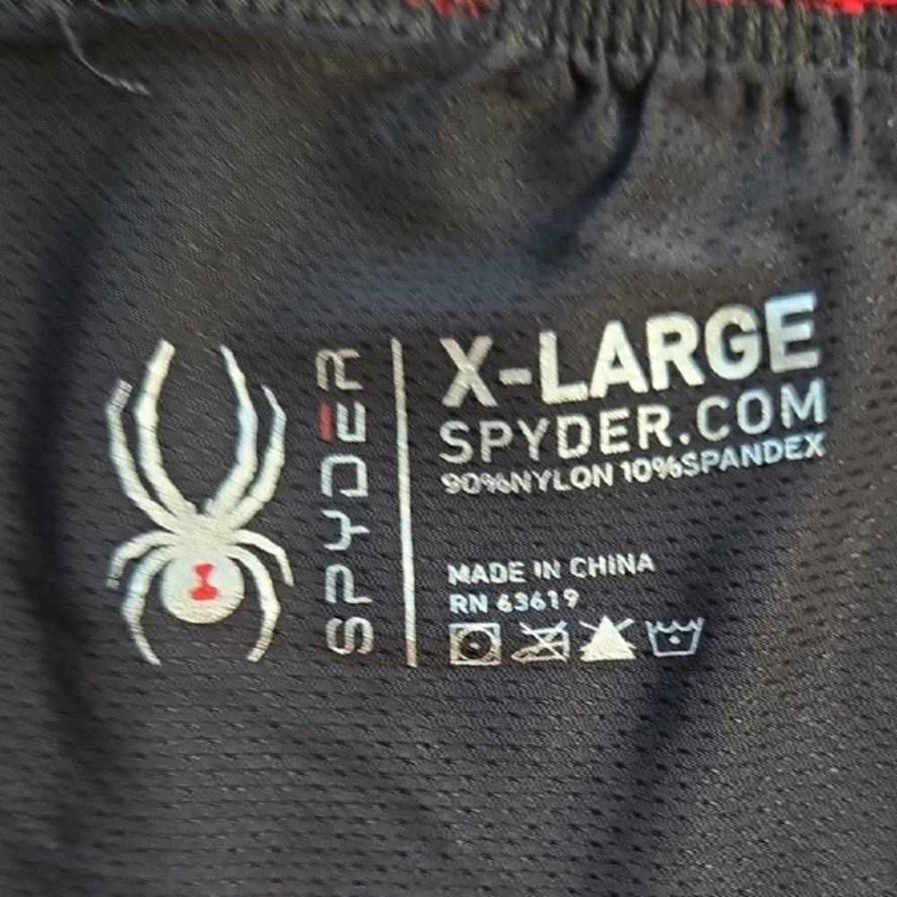Spyder Black and Red Boxer Briefs with Bold Branding - Picture 3 of 4